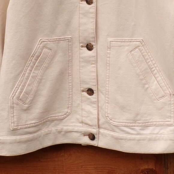 D & Co  Women's Stretchy Beige Jacket Button Front Women’s Size XXS. NWOT. - Picture 2 of 10